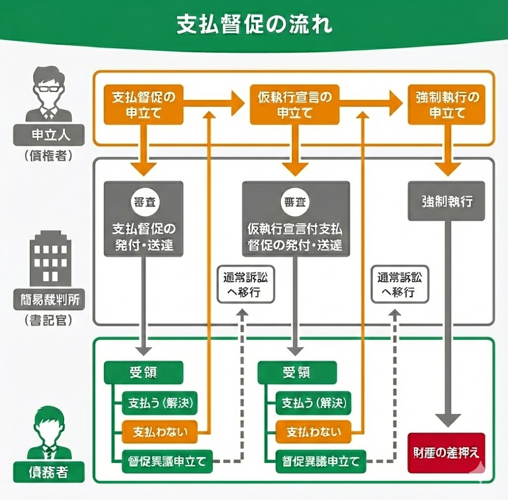 支払督促の流れ