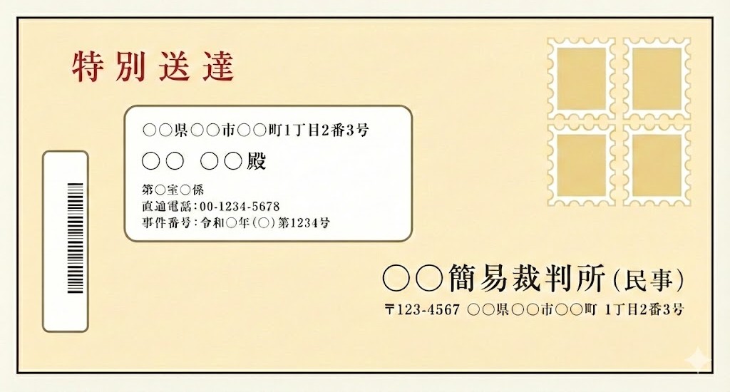 特別送達の例